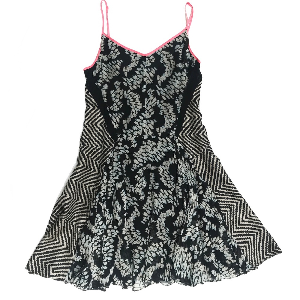 🎞 ELIZABETH & JAMES SILK PRINT DRESS